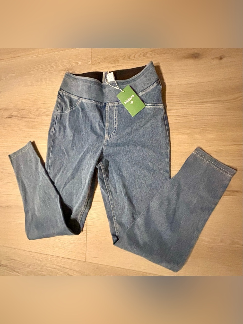 HALARA Jeans Jegging Legging Stretch Denim Blue High Waist MSRP $51